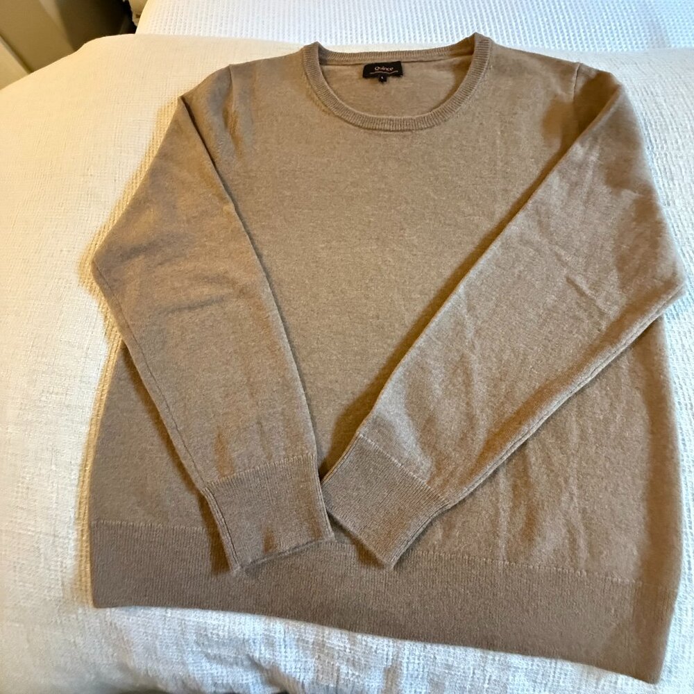Quince 100% Mongolian Cashmere Crewneck Sweater Size L